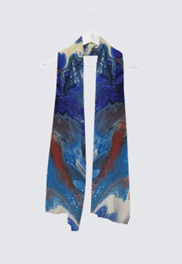 Vivienne Scarf - Blueberry Waves