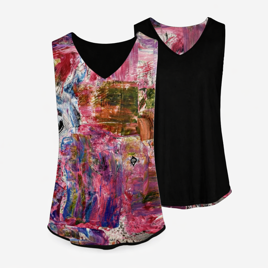 Kaplan Tank - Pink Abstract