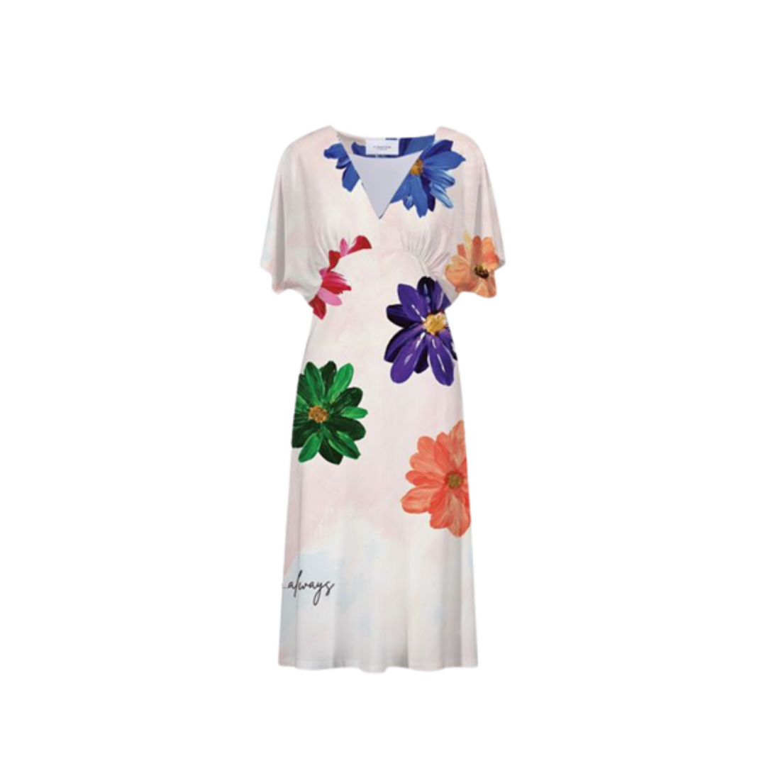 Sarah V-Neck Dress - Grace Always