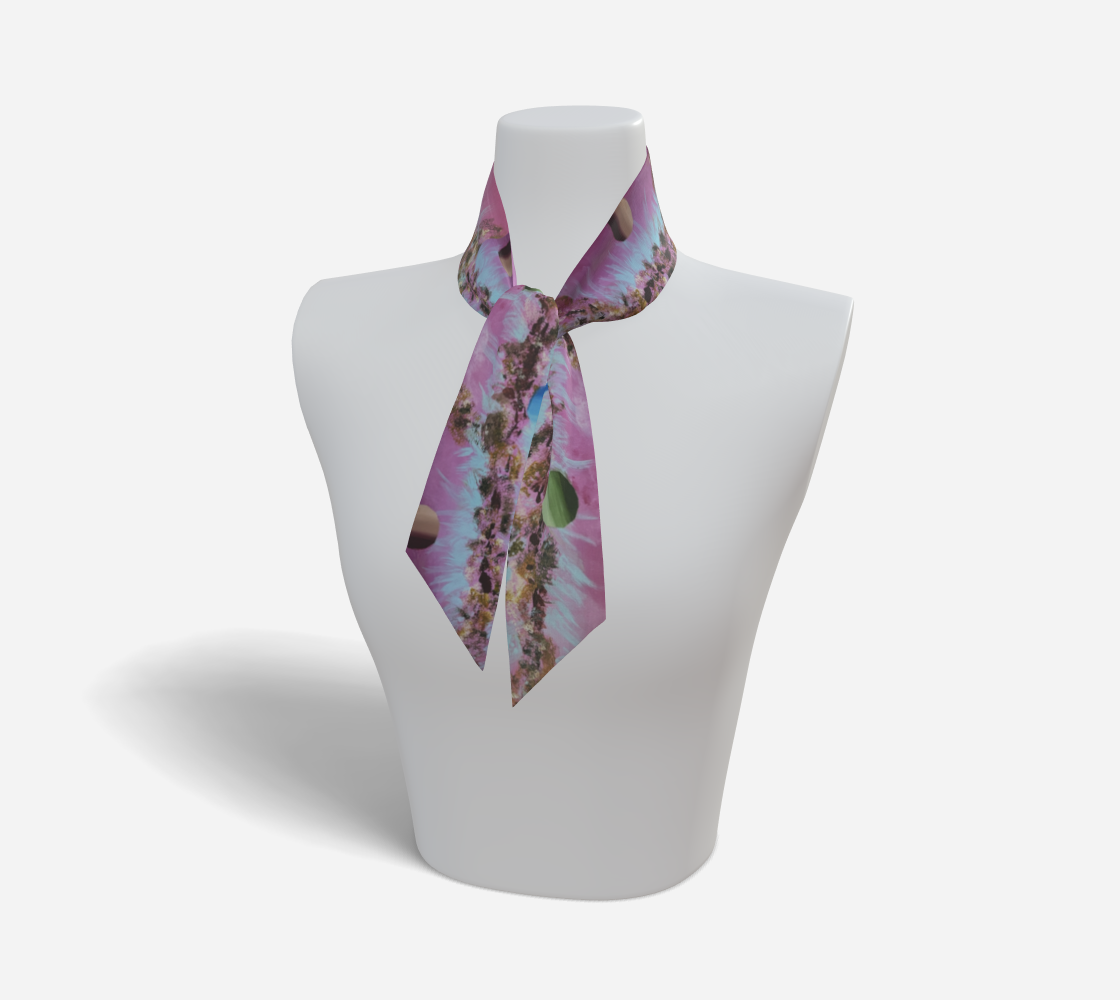 Ribbon Scarf - Pink
