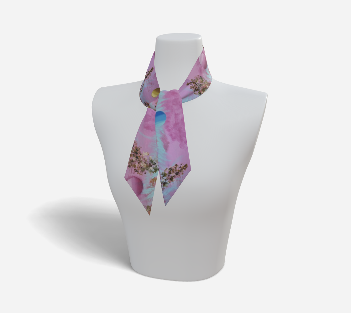 Ribbon Scarf - Pink