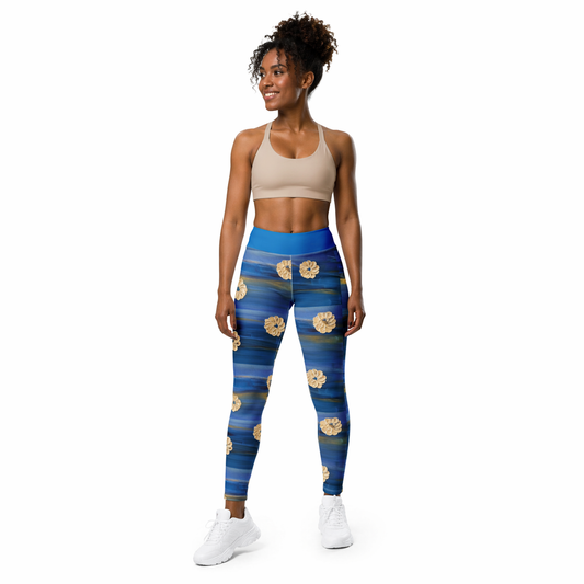 Yoga Leggings - Life -in-the-Sea (Original Art)