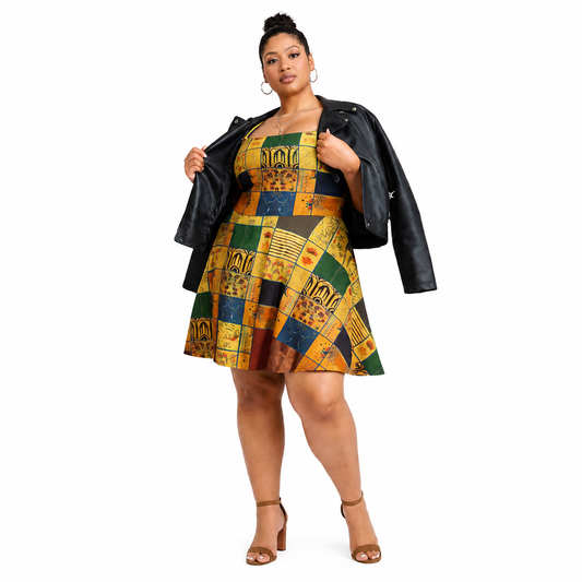 Skater Dress - Patchwork