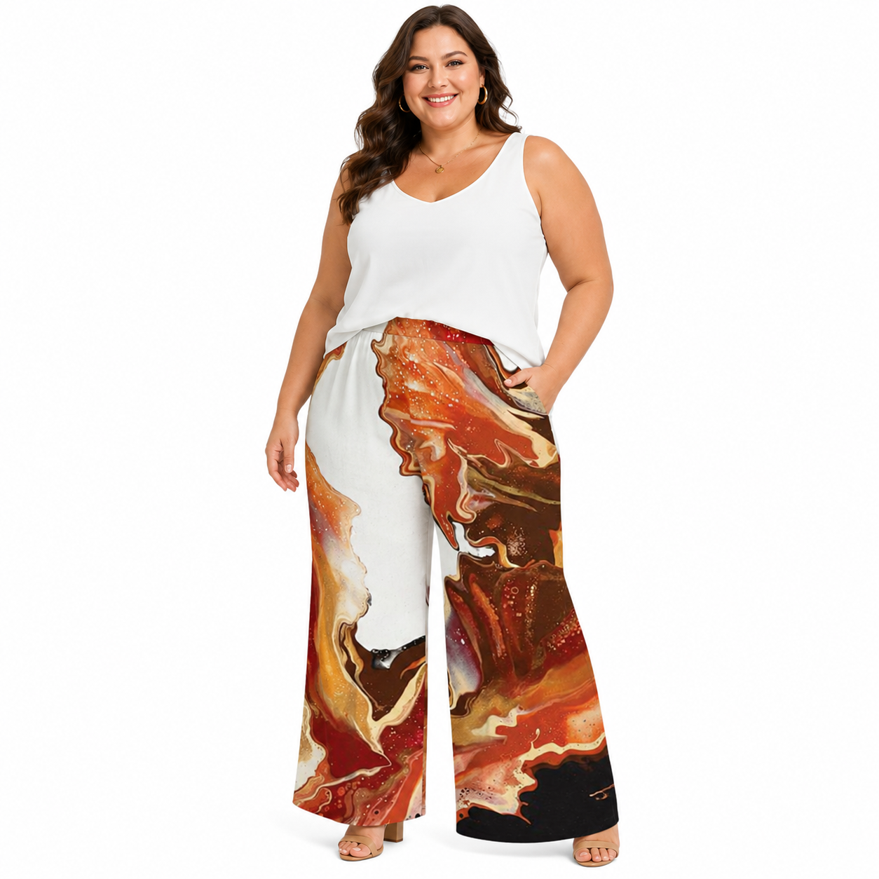 Mandy Palazzo ITY Pants - Black Flow
