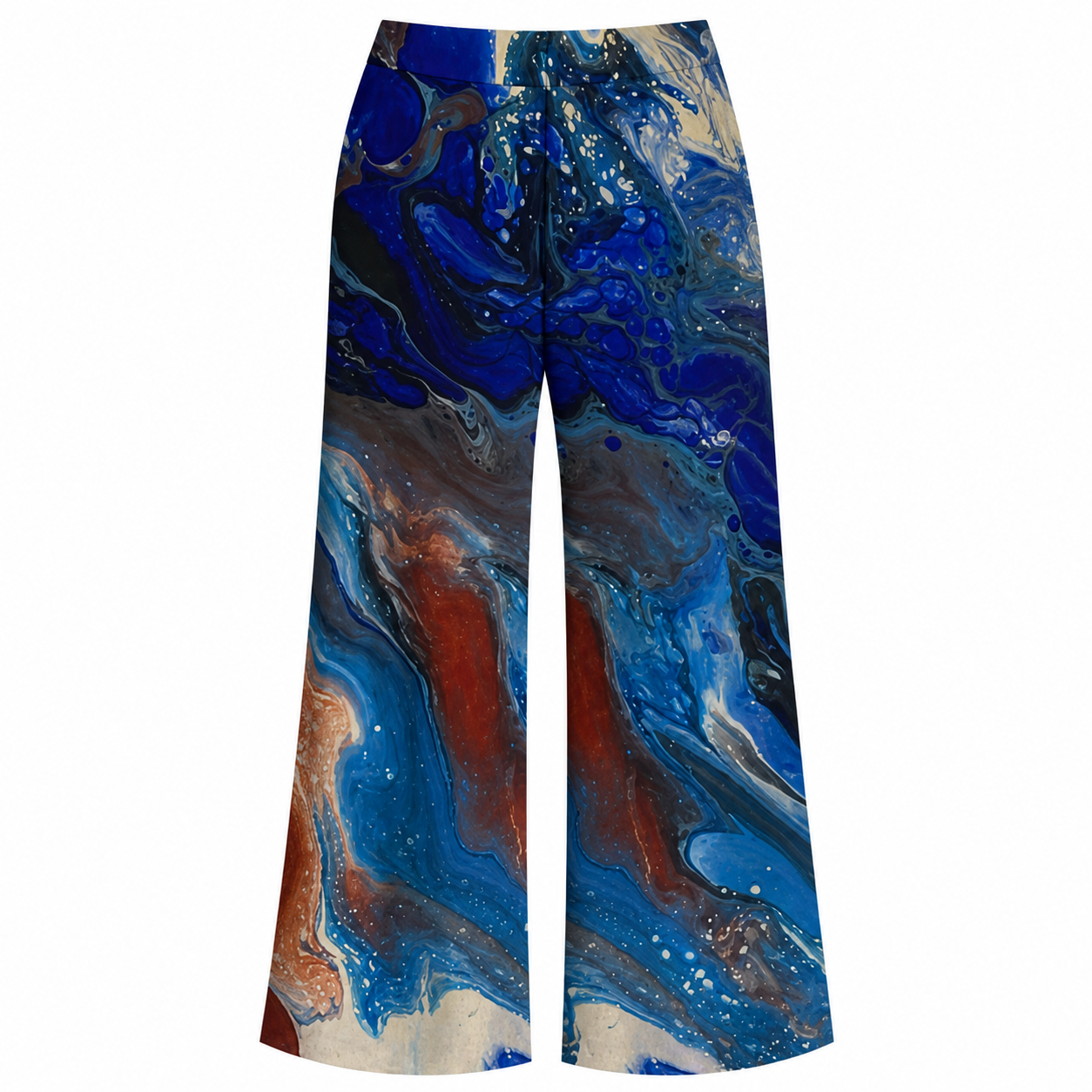 Mandy Palazzo ITY Pants - Blueberry Waves