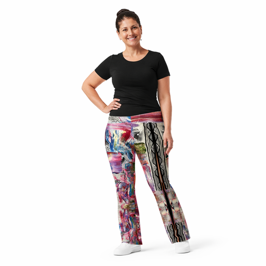 Flare leggings - Abstract