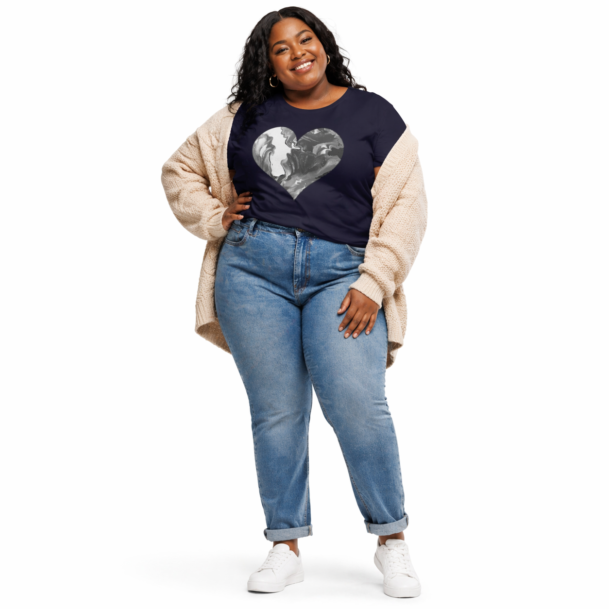 Women's Relaxed T-Shirt - Flow Heart