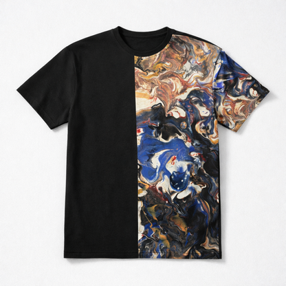 Men's Crewneck T-shirt - Original Art: Blue Haze