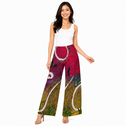 Alaina Palazzo PONTE Pants - Happiness