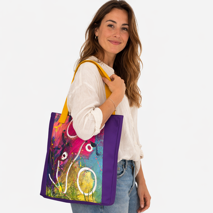 Large Tote Bag - Original Art: Happiness