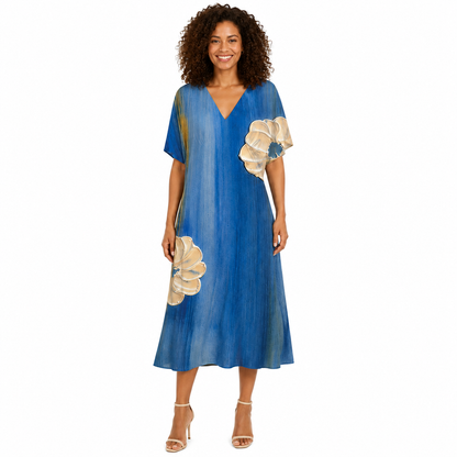 Sarah V-Neck Dress - Life on the Sea