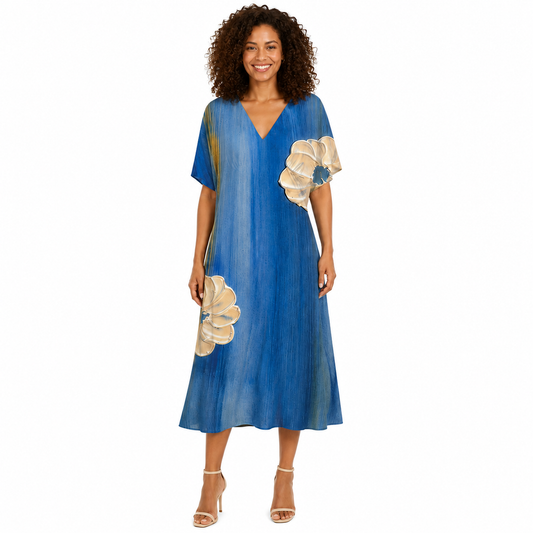 Sarah V-Neck Dress - Life on the Sea