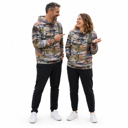 His & Hers Relaxed Fit Cotton Hoodie - Nature