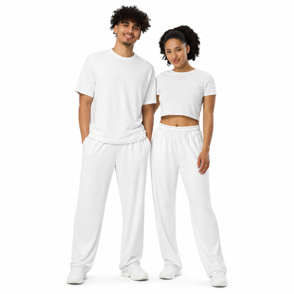 Unisex Wide-leg Comfy Pants - Flow Heart