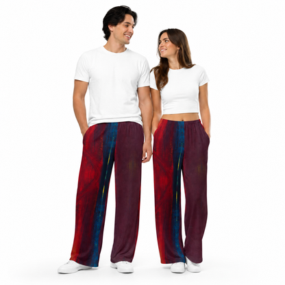 Unisex Wide-leg Comfy Pants - My Kind of Red