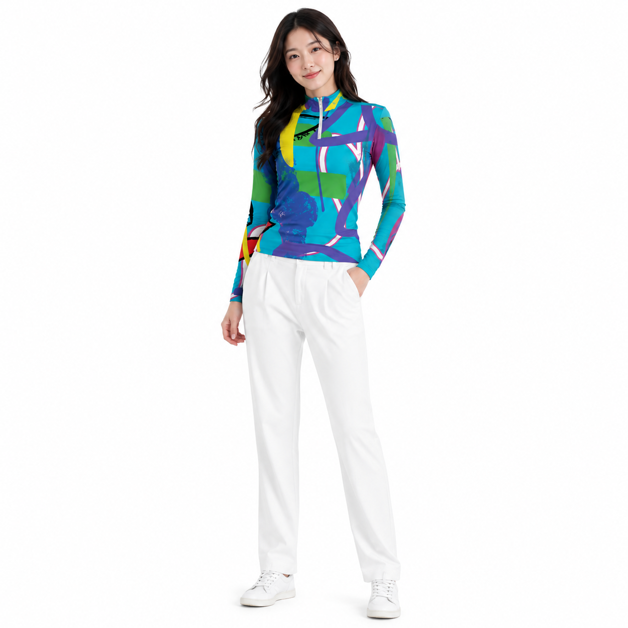 Jamie Half Zip Pull Over - Heidelberg