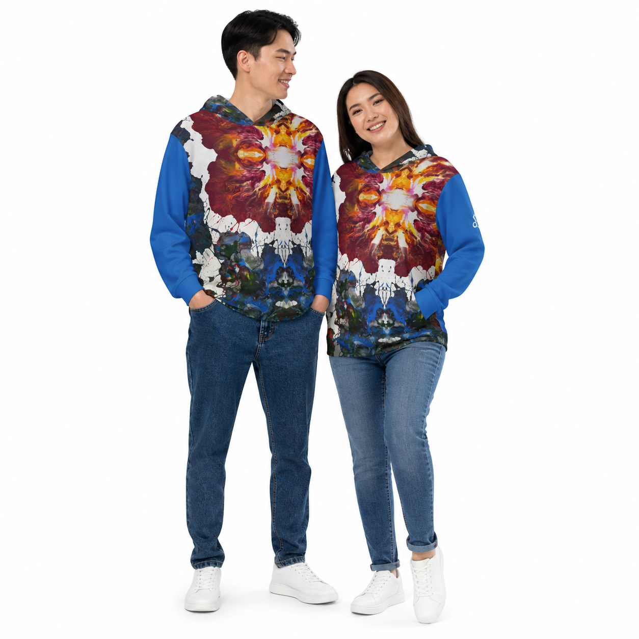 Unisex Sports warmup hoodie - Balls of Color