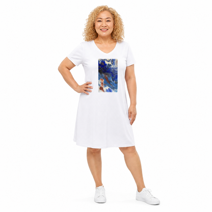 V neck Cover up - Life in the Sea