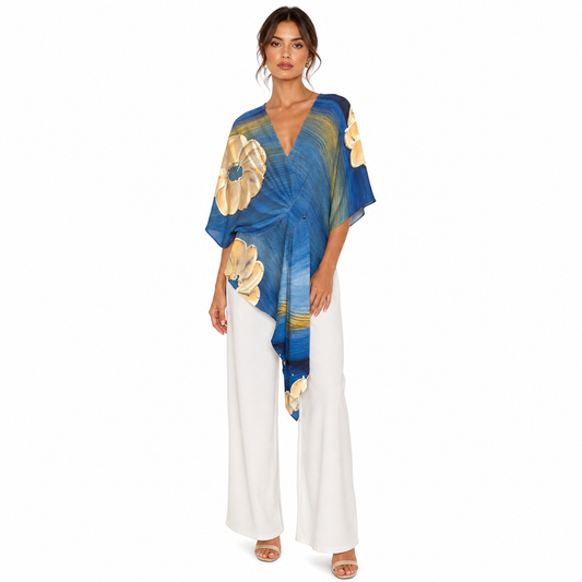Karima Curved Wrap - Life on the Sea