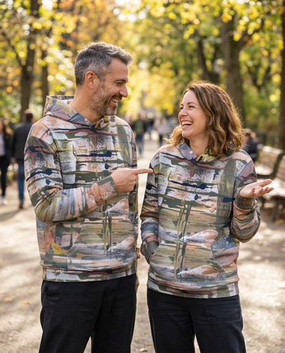 His & Hers Relaxed Fit Cotton Hoodie - Nature