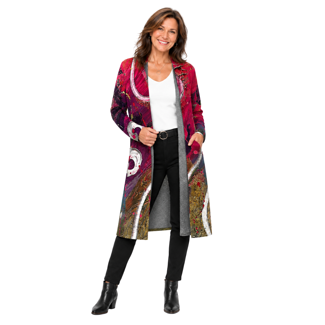 Alaina Duster Cardigan - Happiness