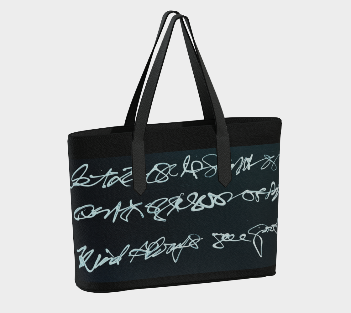 Vegan Leather Tote Bag - Kind Words