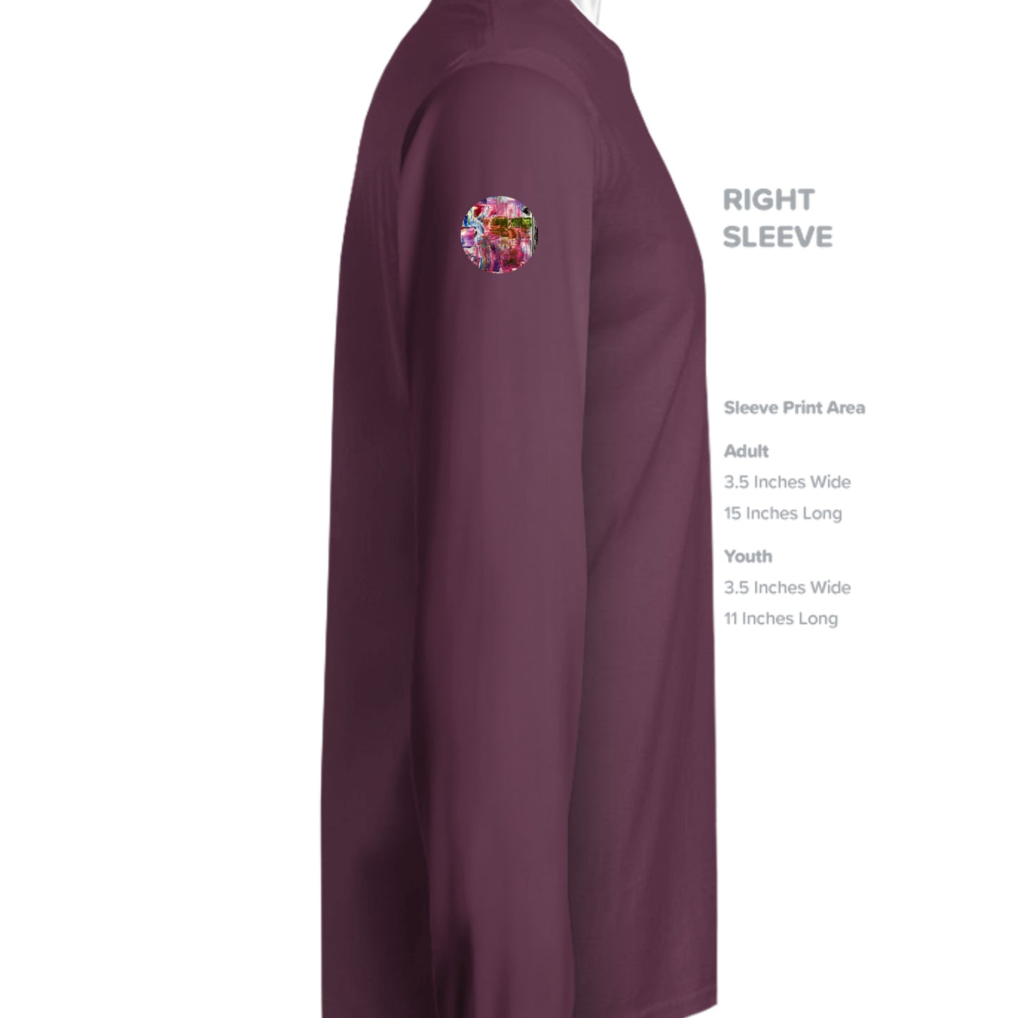 Sport Dark Maroon - TT11WL - SLEEVE_RIGHT